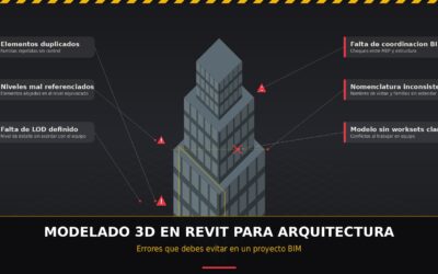 Modelado 3D en Revit para arquitectura: errores que debes evitar en un proyecto BIM